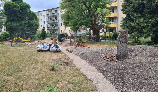 Hier entsteht ein PikoPark auf dem Gelände der Wohnungsbaugenossenschaft BEROLINA eG