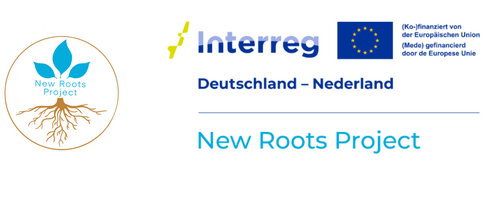 Logos für das Projekt „New Roots – Naturverbundenheit fördern“