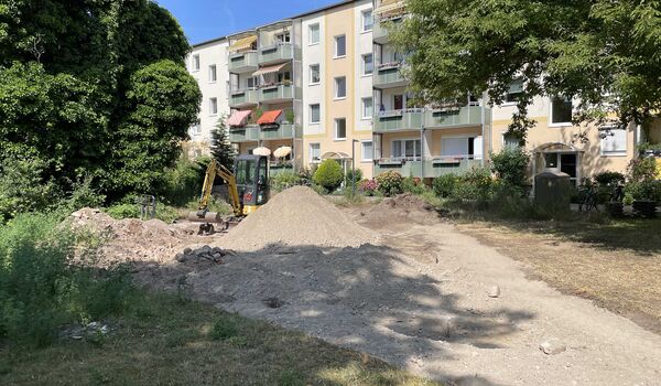 Hier entsteht ein PikoPark auf dem Gelände der Wohnungsbaugenossenschaft BEROLINA eG