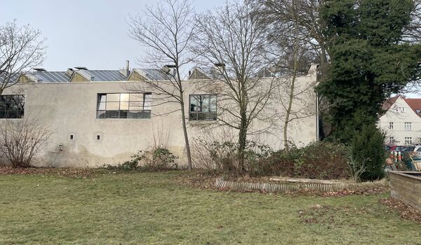 Impression vor dem Bau des Trittsteinbiotops auf der Fläche der Ev. Luther-Kirchengemeinde Alt-Reinickendorf (Berlin-Reinickendorf)