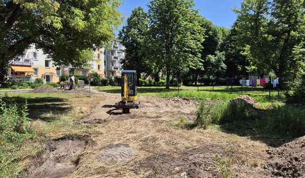 Hier entsteht ein PikoPark auf dem Gelände der Wohnungsbaugenossenschaft BEROLINA eG