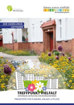 Biodiversität fördern: Handlungsleitfaden zum Projekt „Treffpunkt Vielfalt“ (Cover) Biodiversität fördern: Handlungsleitfaden zum Projekt „Treffpunkt Vielfalt“ (Cover)