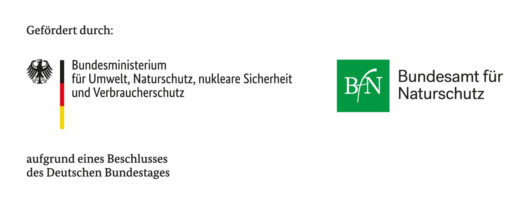 Logo Projektförderung BMUV und BfN Logo Projektförderung BMUV und BfN